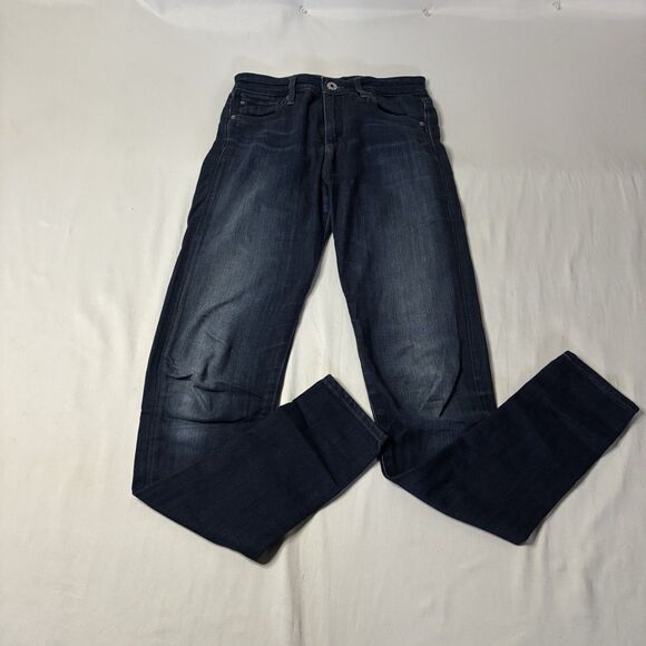 Ag Adriano Goldschmied Denim - AG Adriano Goldschmied The Farrah High Rise Skinny Jeans Size 25R | Dark Wash
